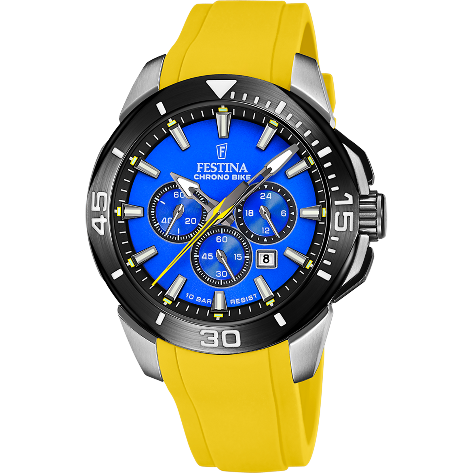 Festina Chrono Bike Rubber Chronograph Mens Watch I Model F20642/D Quartz Movement