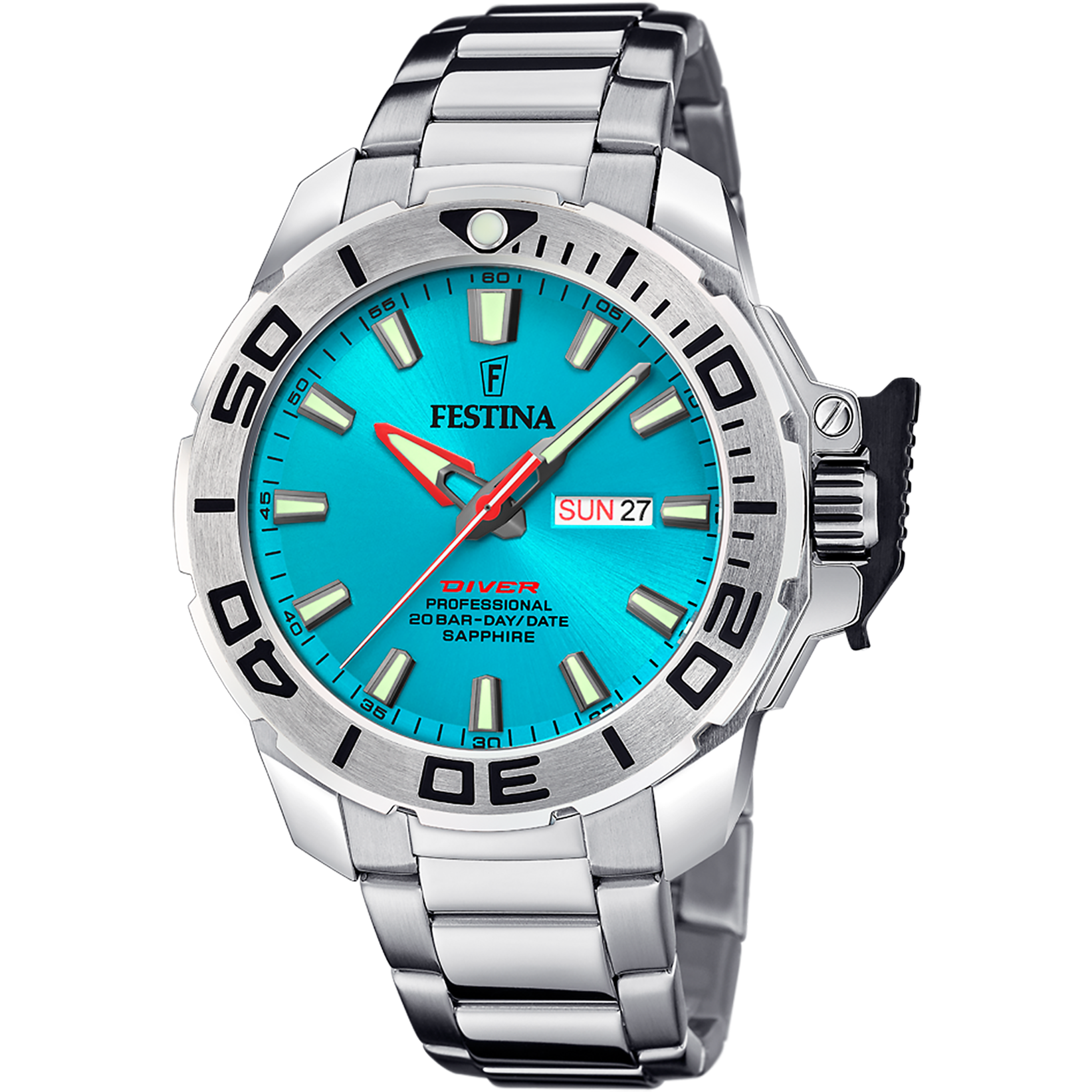 Festina The Originals Diver Stainless Steel Analog Mens Watch I Model F20665/6 Quartz Movement