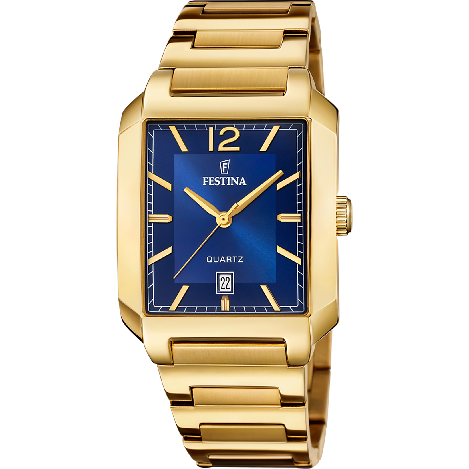 Festina On The Square Stainless Steel Analog Mens Watch I Model F20678/3 Quartz Movement