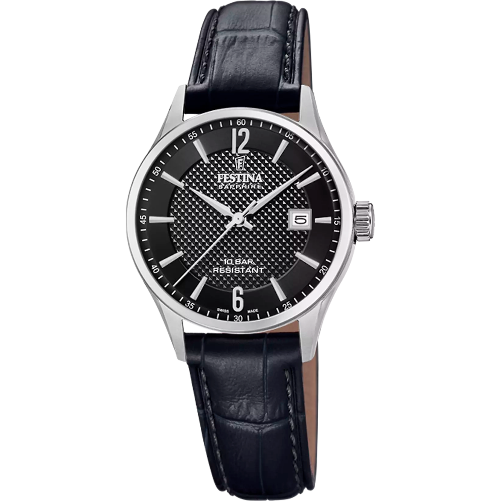 Festina Swiss Made Leather Analog Ladies Watch I Model F20009/4 Quartz Movement