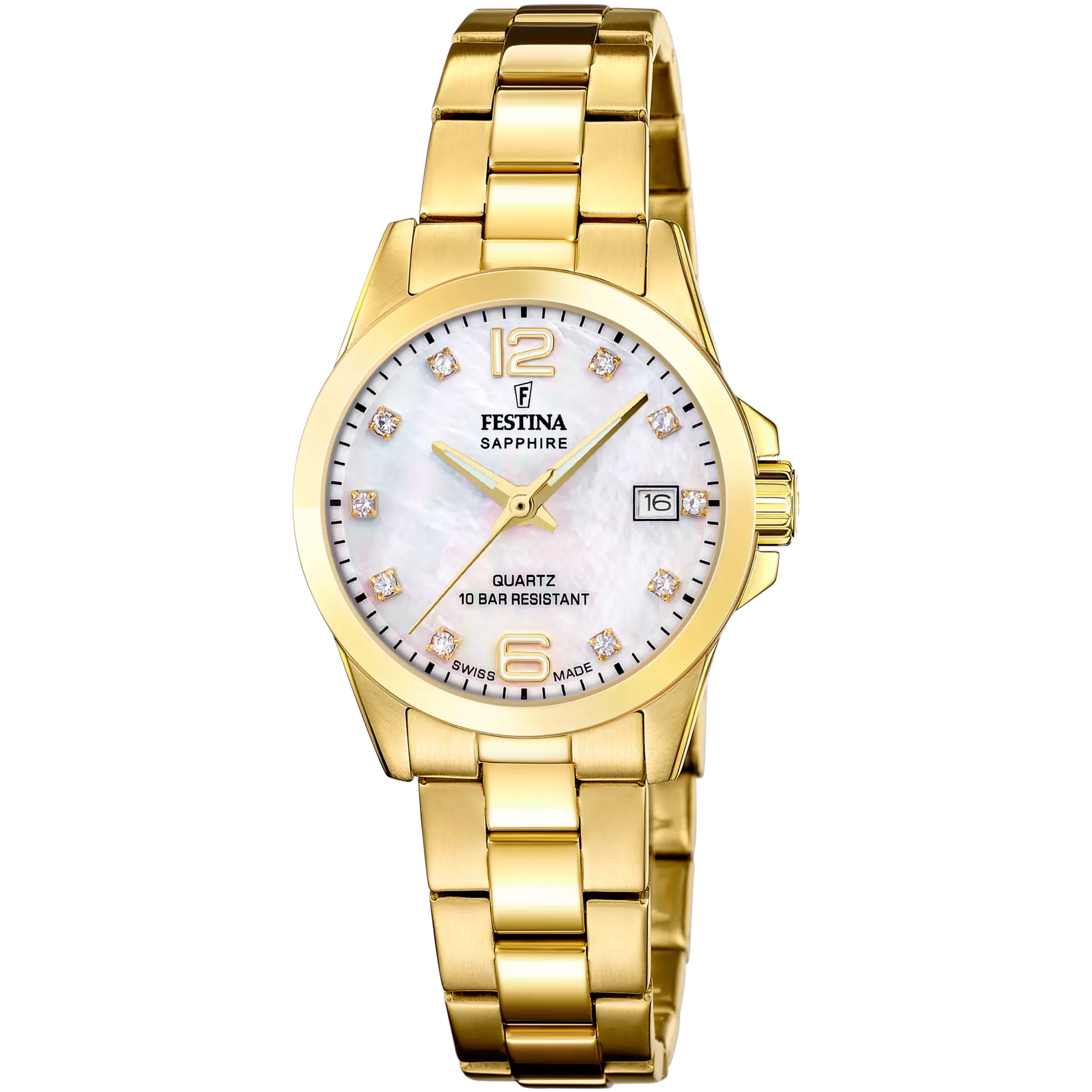 Festina Swiss Made Stainless Steel Analog Ladies Watch I Model F20050/1 Quartz Movement