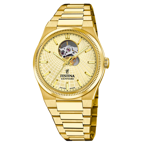 Festina Swiss Made Rive Stainless Steel Analog Mens Watch I Model F200