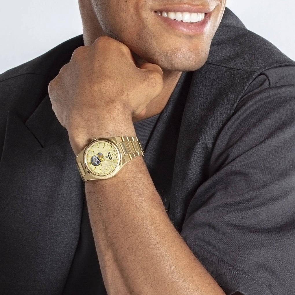 Festina Swiss Made Rive Stainless Steel Analog Mens Watch I Model F20062/2 Automatic Movement