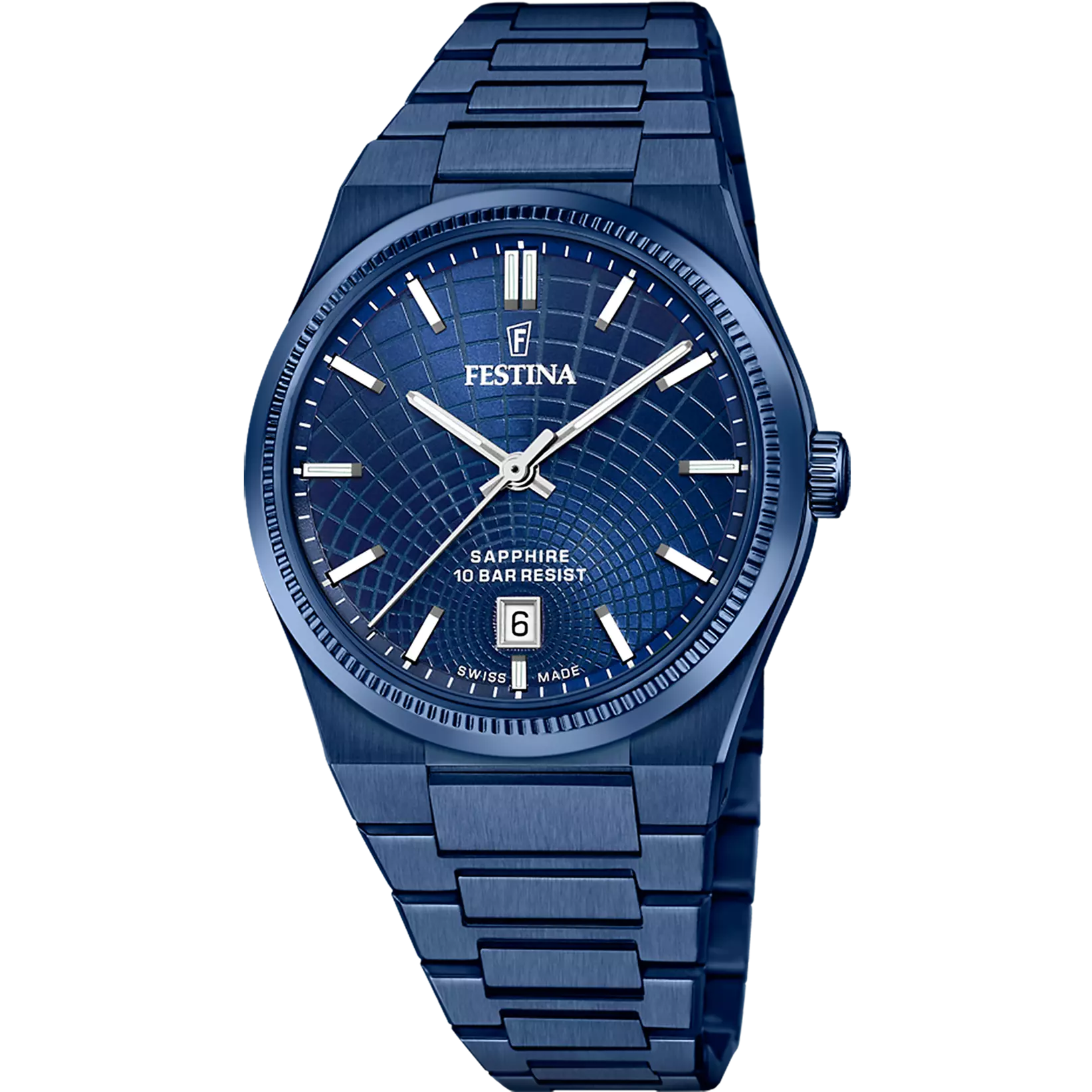 Festina Swiss Made Rive Stainless Steel Analog Mens Watch I Model F20078/1 Quartz Movement