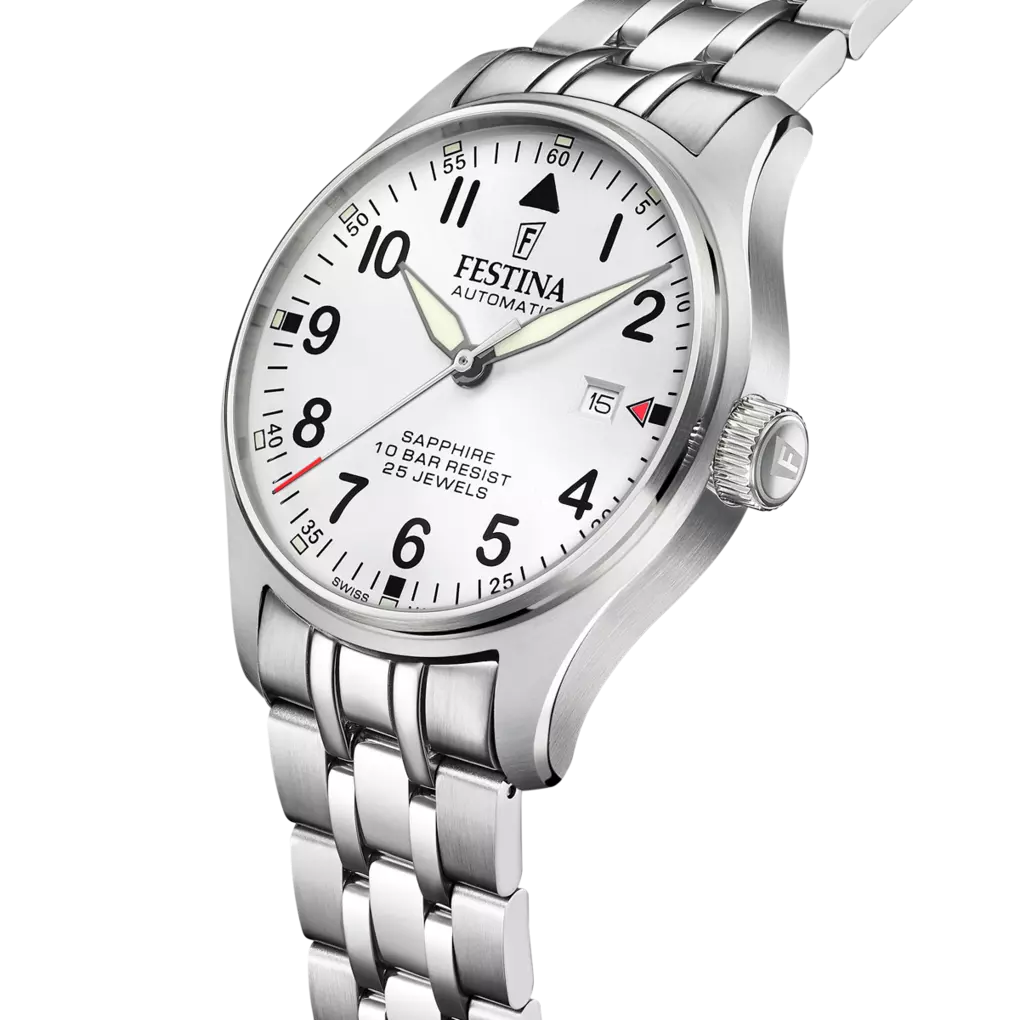 Festina Swiss Made Stainless Steel Analog Mens Watch I Model F20151/A Automatic Movement