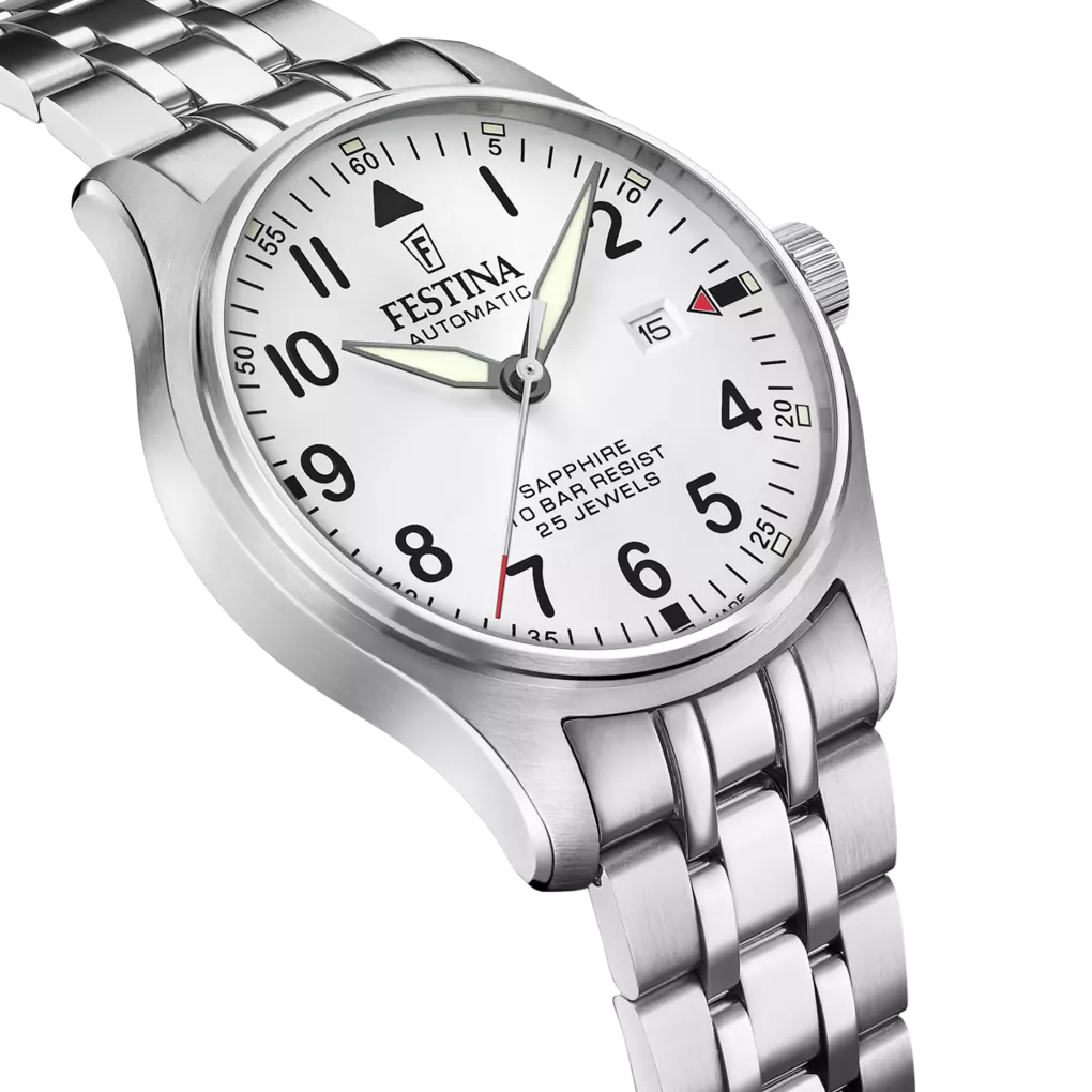 Festina Swiss Made Stainless Steel Analog Mens Watch I Model F20151/A Automatic Movement