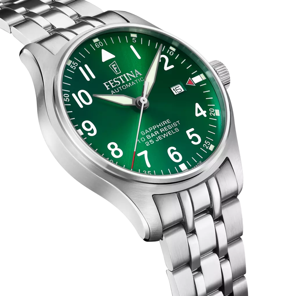 Festina Swiss Made Stainless Steel Analog Mens Watch I Model F20151/B Automatic Movement