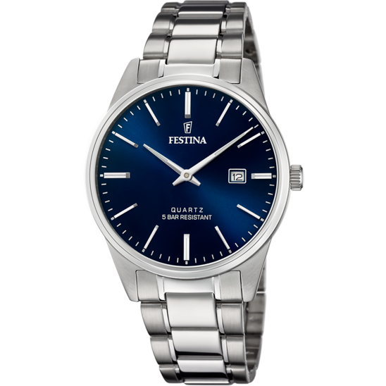 Festina Classics Stainless Steel Analog Mens Watch I Model F20511/3 Quartz Movement