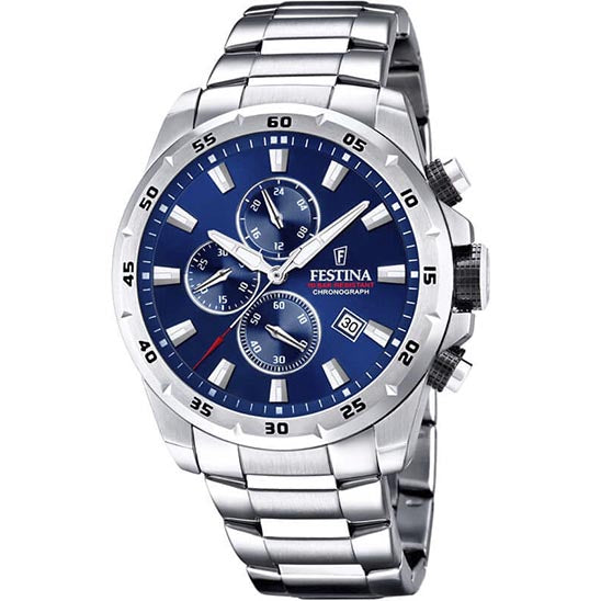 Festina Chrono Sport Stainless Steel Chronograph Mens Watch  display picture 3