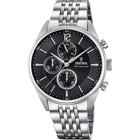 Festina Timeless Chronograph F20285-4 - Chronograph - Strap Material Stainless Steel I Festina Watches USA