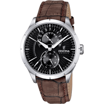 Festina Retro F16573-4 - Multifunction - Strap Material Leather I Festina Watches USA