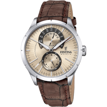 Festina Retro F16573-9 - Multifunction - Strap Material Leather I Festina Watches USA