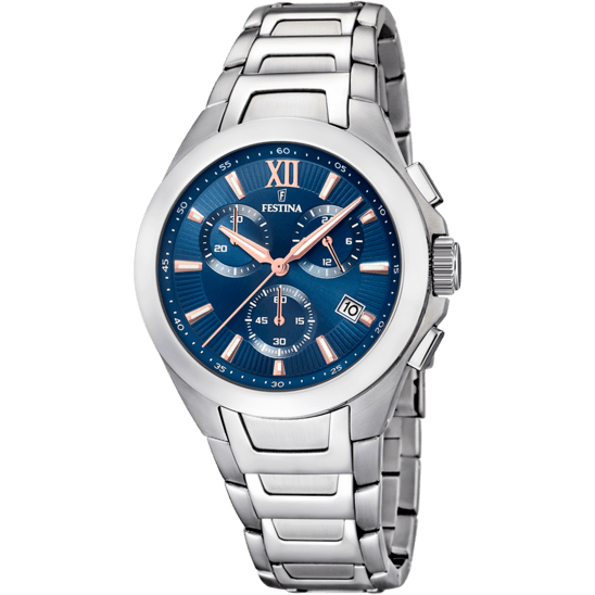 Festina Timeless Chronograph F16678-B - Chronograph - Strap Material Stainless Steel I Festina Watches USA