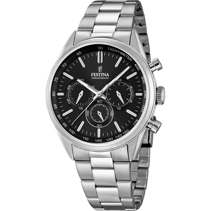 Festina Timeless Chronograph F16820-4 - Chronograph - Strap Material Stainless Steel I Festina Watches USA