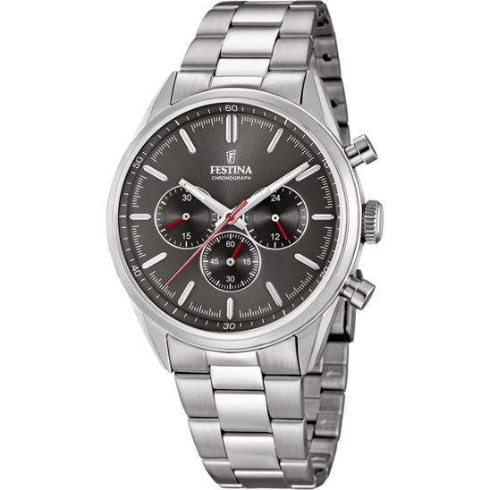 Festina Timeless Chronograph F16820-7 - Chronograph - Strap Material Stainless Steel I Festina Watches USA