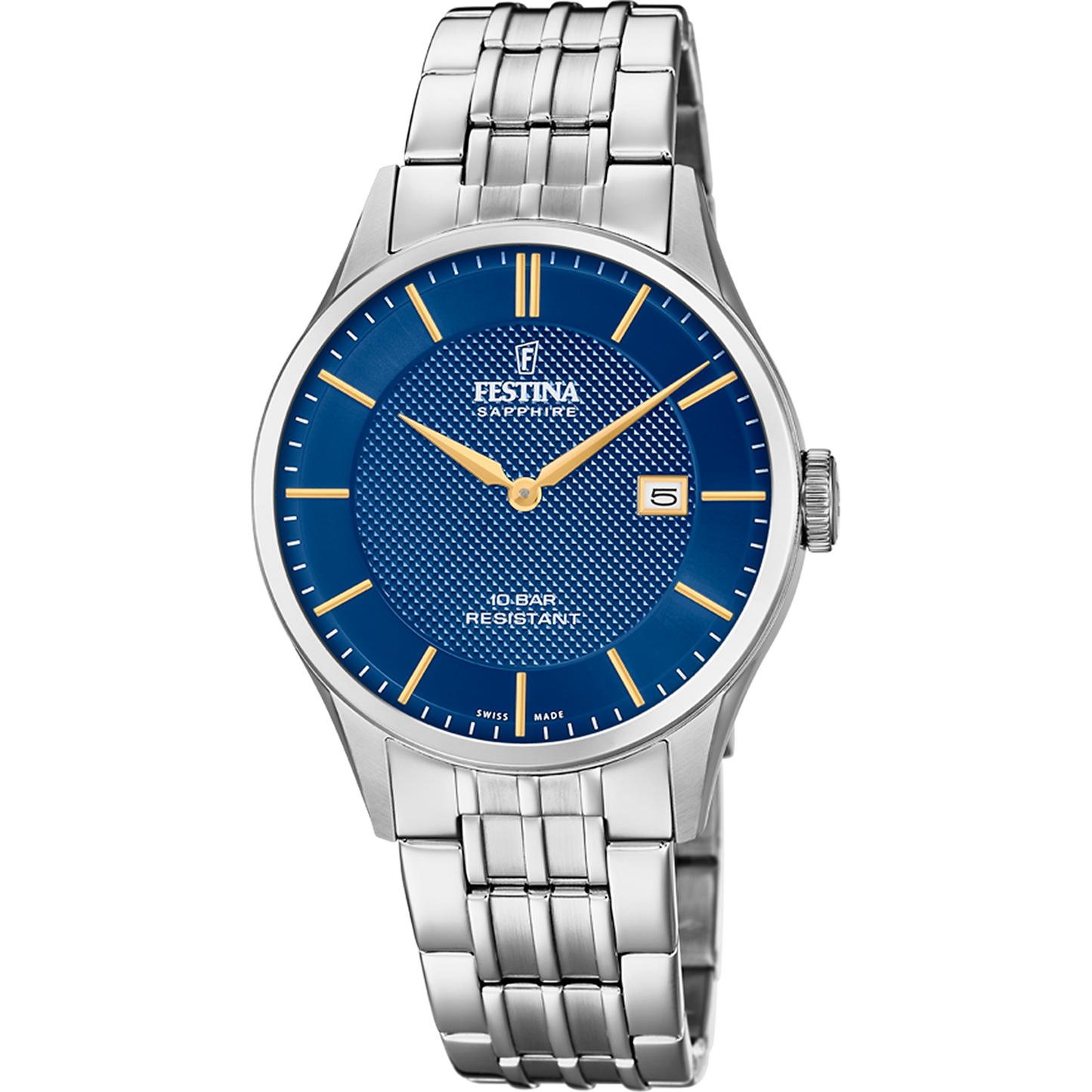 Festina Swiss Made F20005-3 - Analog - Strap Material Stainless Steel I Festina Watches USA