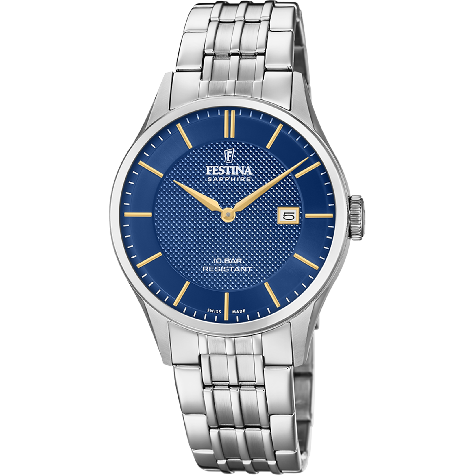Festina Swiss Made F20005-3 - Analog - Strap Material Stainless Steel I Festina Watches USA