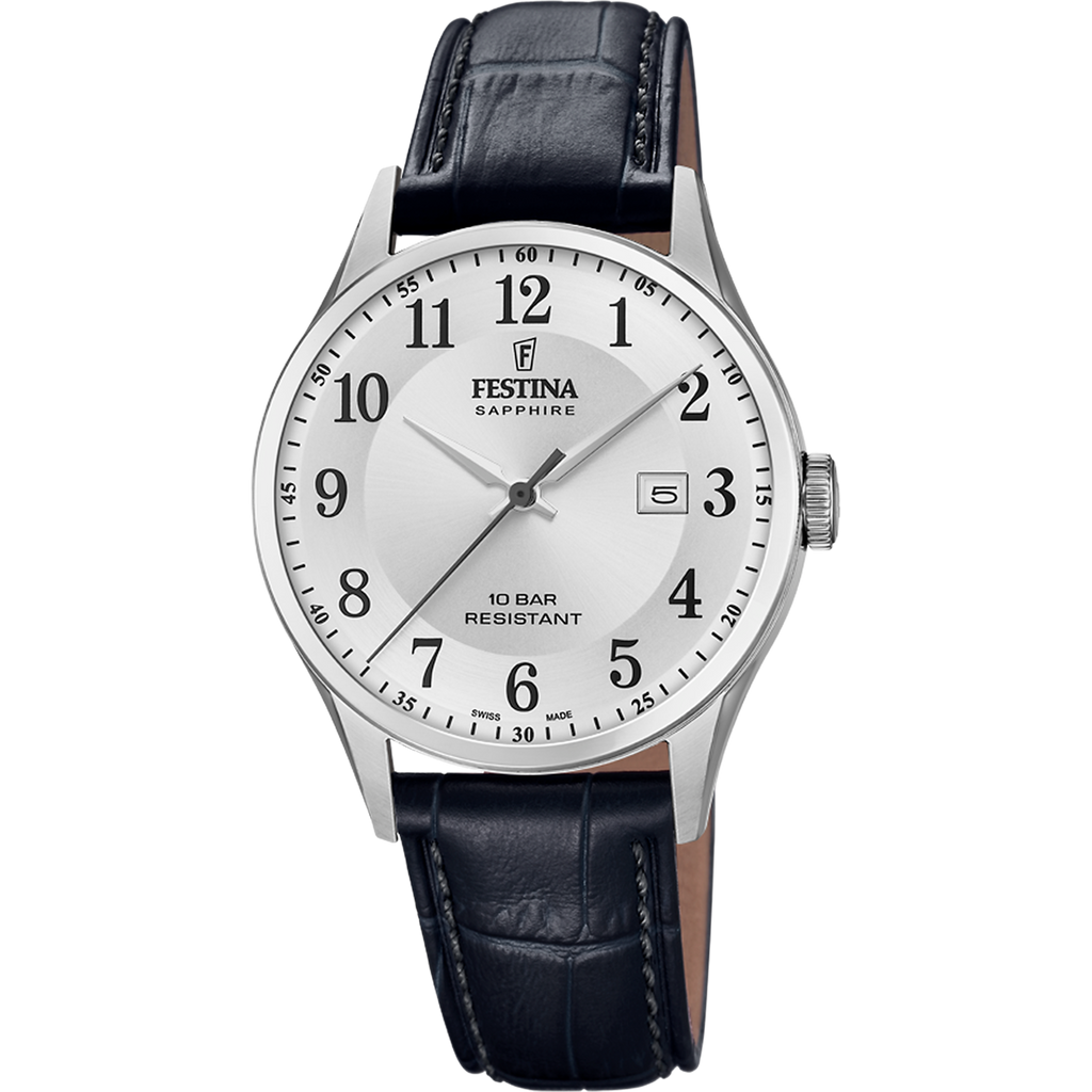 Festina Swiss Made F20007-1 - Analog - Strap Material Leather I Festina Watches USA