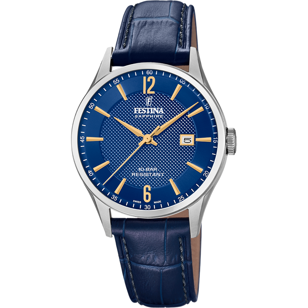 Festina Swiss Made F20007-3 - Analog - Strap Material Leather I Festina Watches USA