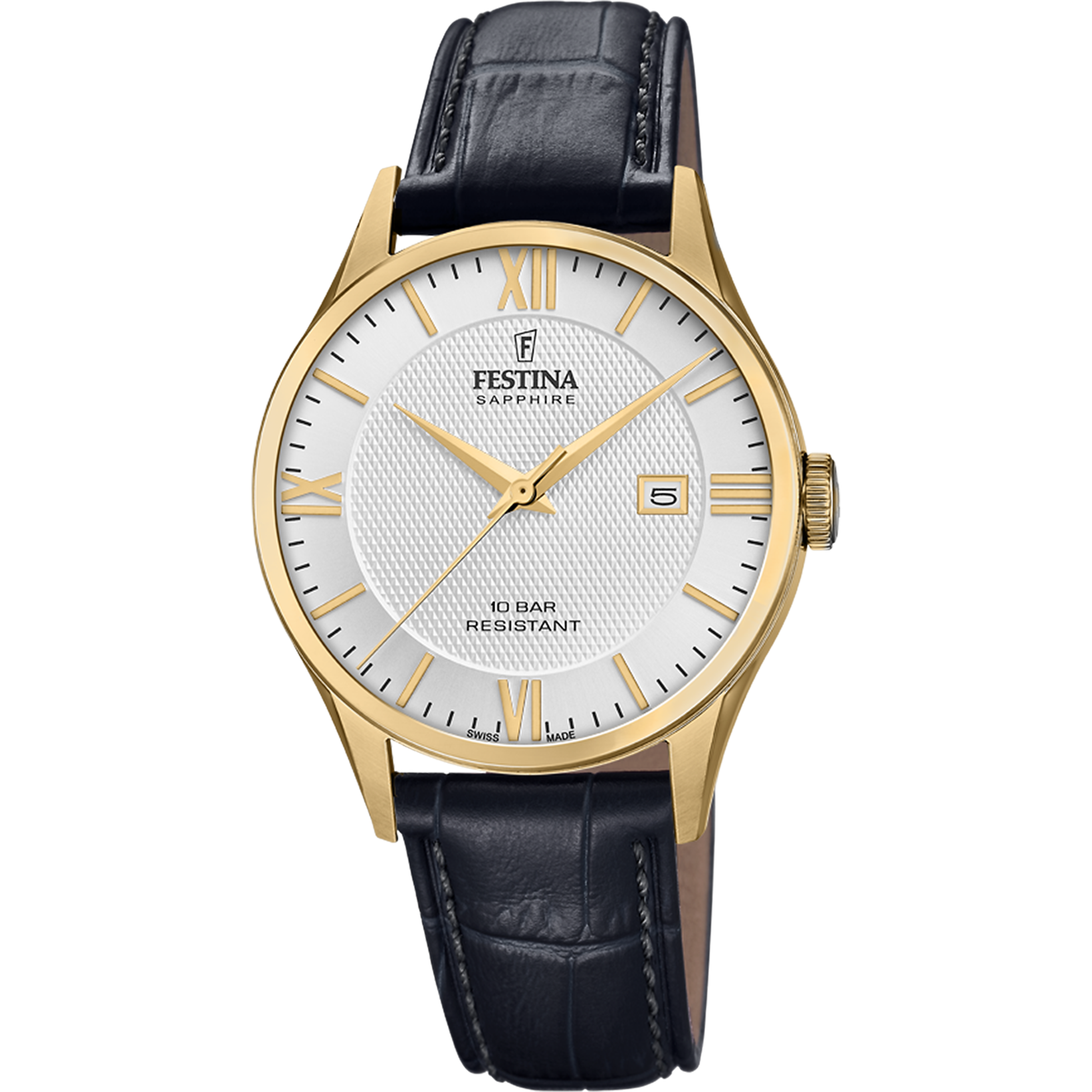Festina Swiss Made F20010-2 - Analog - Strap Material Leather I Festina Watches USA
