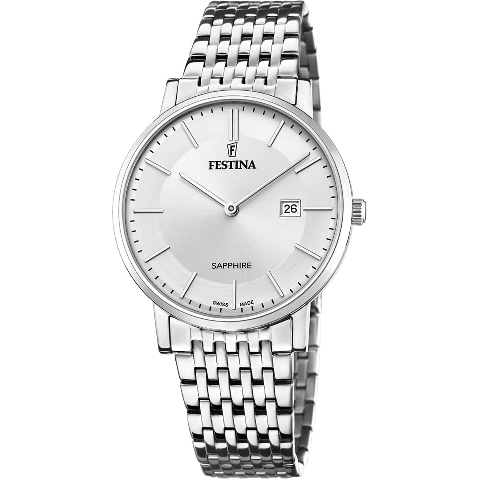 Festina Swiss Made F20018-1 - Analog - Strap Material Stainless Steel I Festina Watches USA