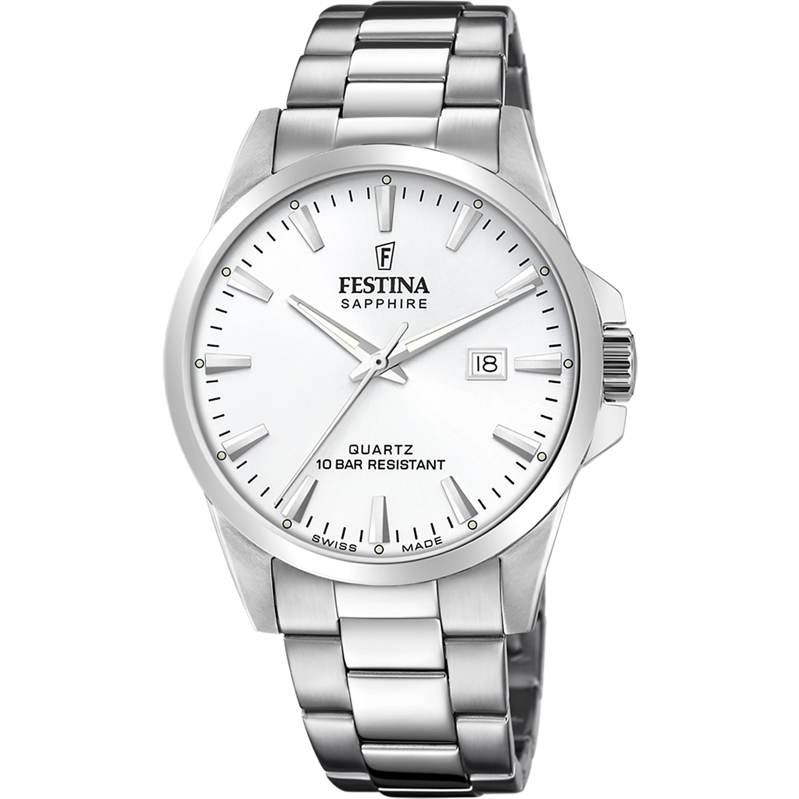 Festina Swiss Made F20024-2 - Analog - Strap Material Stainless Steel I Festina Watches USA