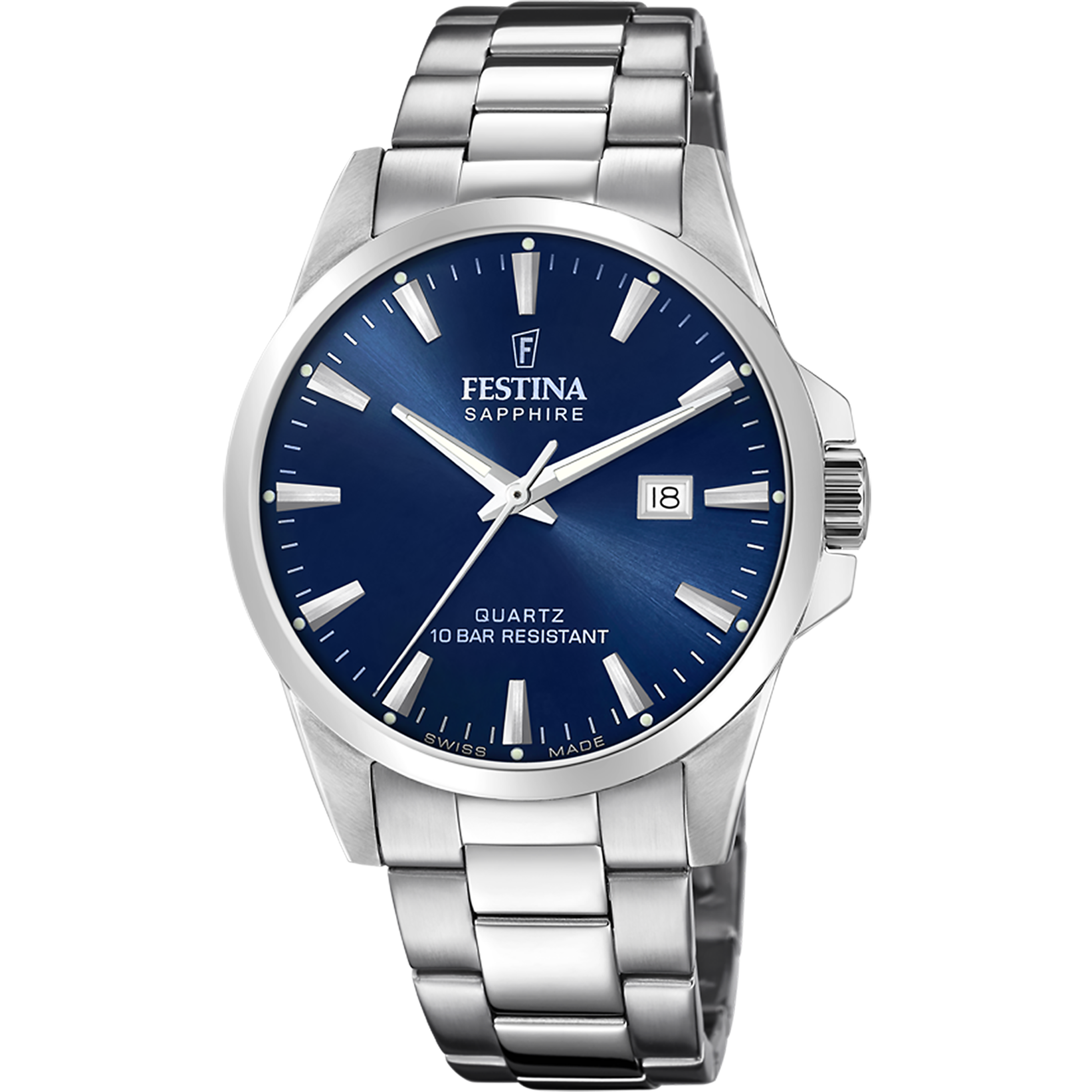 Festina Swiss Made F20024-3 - Analog - Strap Material Stainless Steel I Festina Watches USA