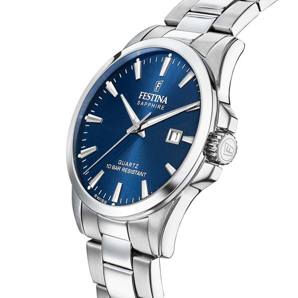 Festina Swiss Made Stainless Steel Analog Mens Watch I Model F20024/3 Quartz Movement