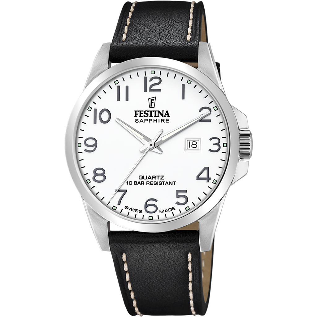 Festina Swiss Made F20025-1 - Analog - Strap Material Leather I Festina Watches USA