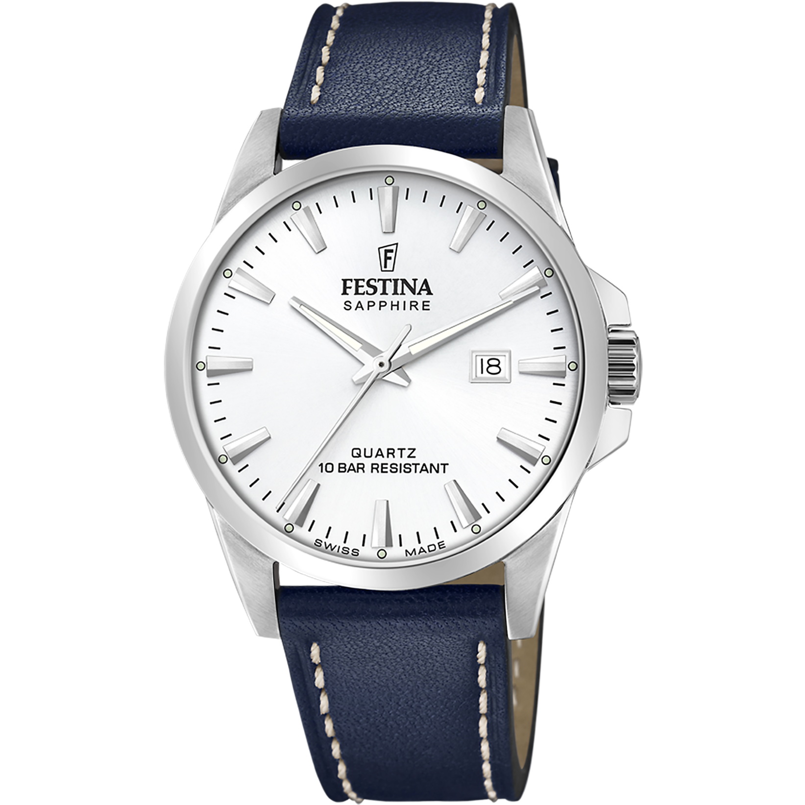 Festina Swiss Made F20025-2 - Analog - Strap Material Leather I Festina Watches USA