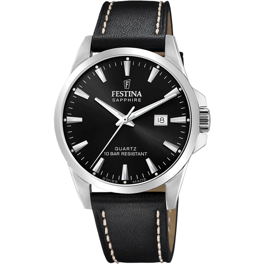 Festina Swiss Made F20025-4 - Analog - Strap Material Leather I Festina Watches USA