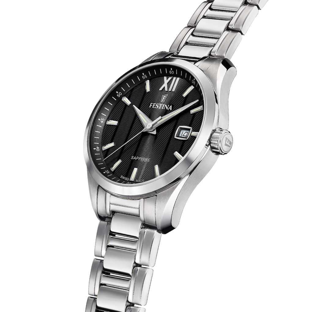 Festina Swiss Made Stainless Steel Analog Mens Watch I Model F20026/4 Quartz Movement