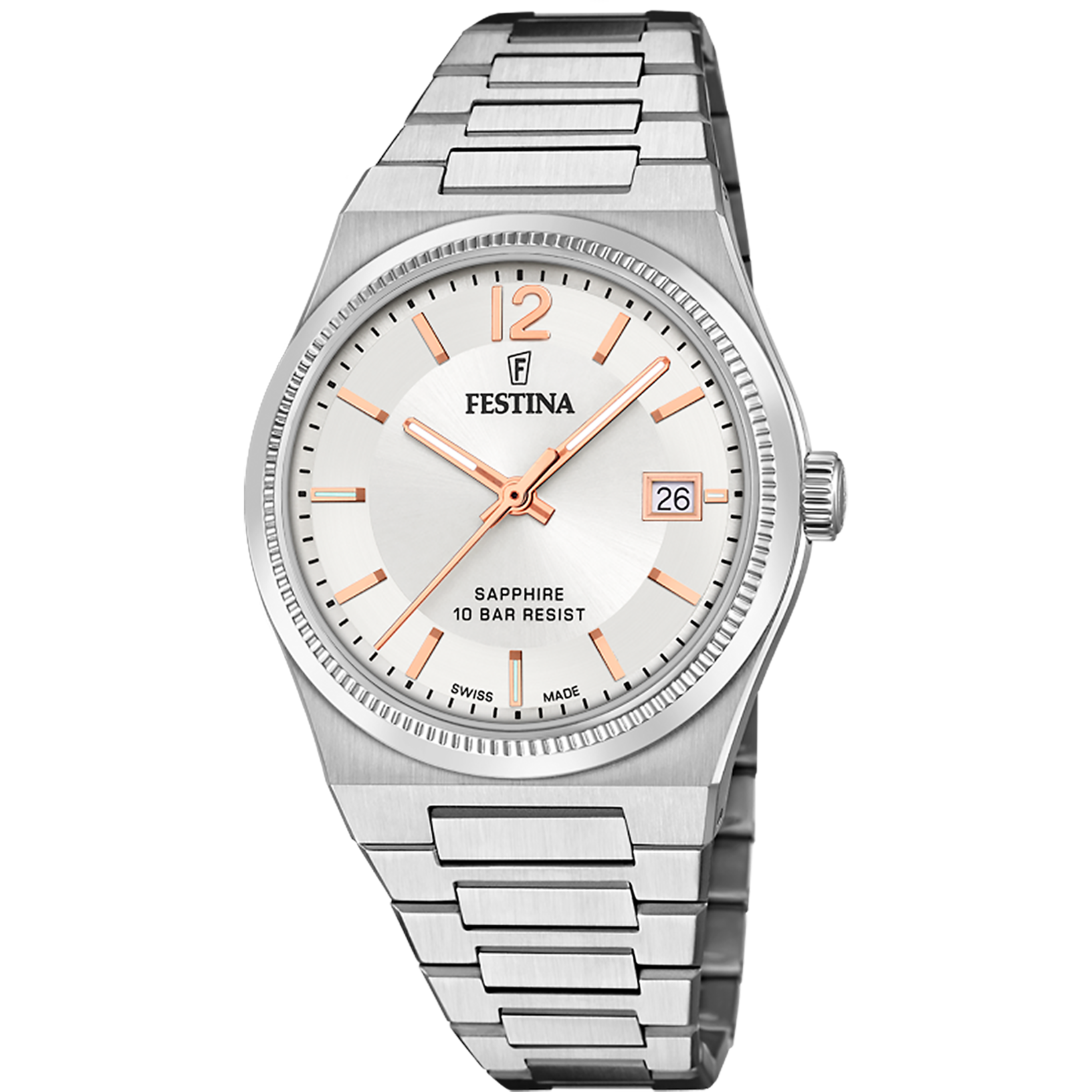 Festina Swiss Made F20035-2 - Analog - Strap Material Stainless Steel I Festina Watches USA