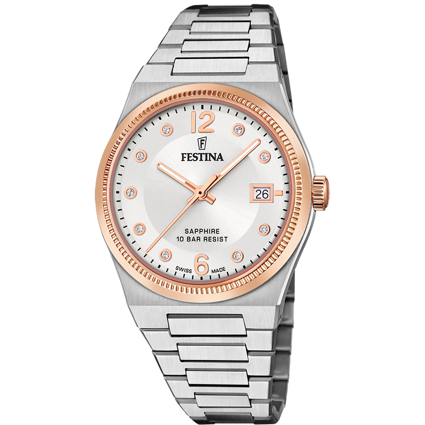 Festina Swiss Made F20037-1 - Analog - Strap Material Stainless Steel I Festina Watches USA