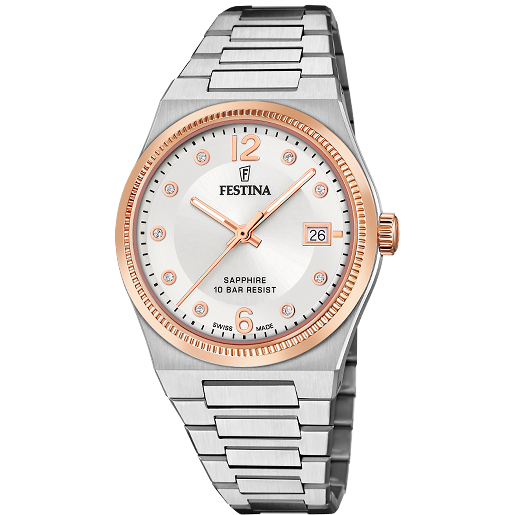 Festina Swiss Made F20037-1 - Analog - Strap Material Stainless Steel I Festina Watches USA