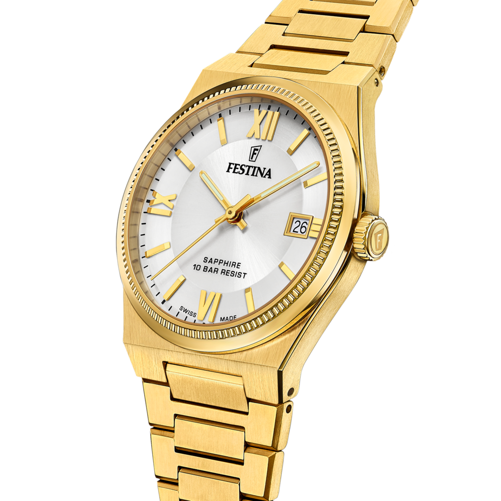 Festina Swiss Made Stainless Steel Analog Mens Watch I Model F20038/1 Quartz Movement