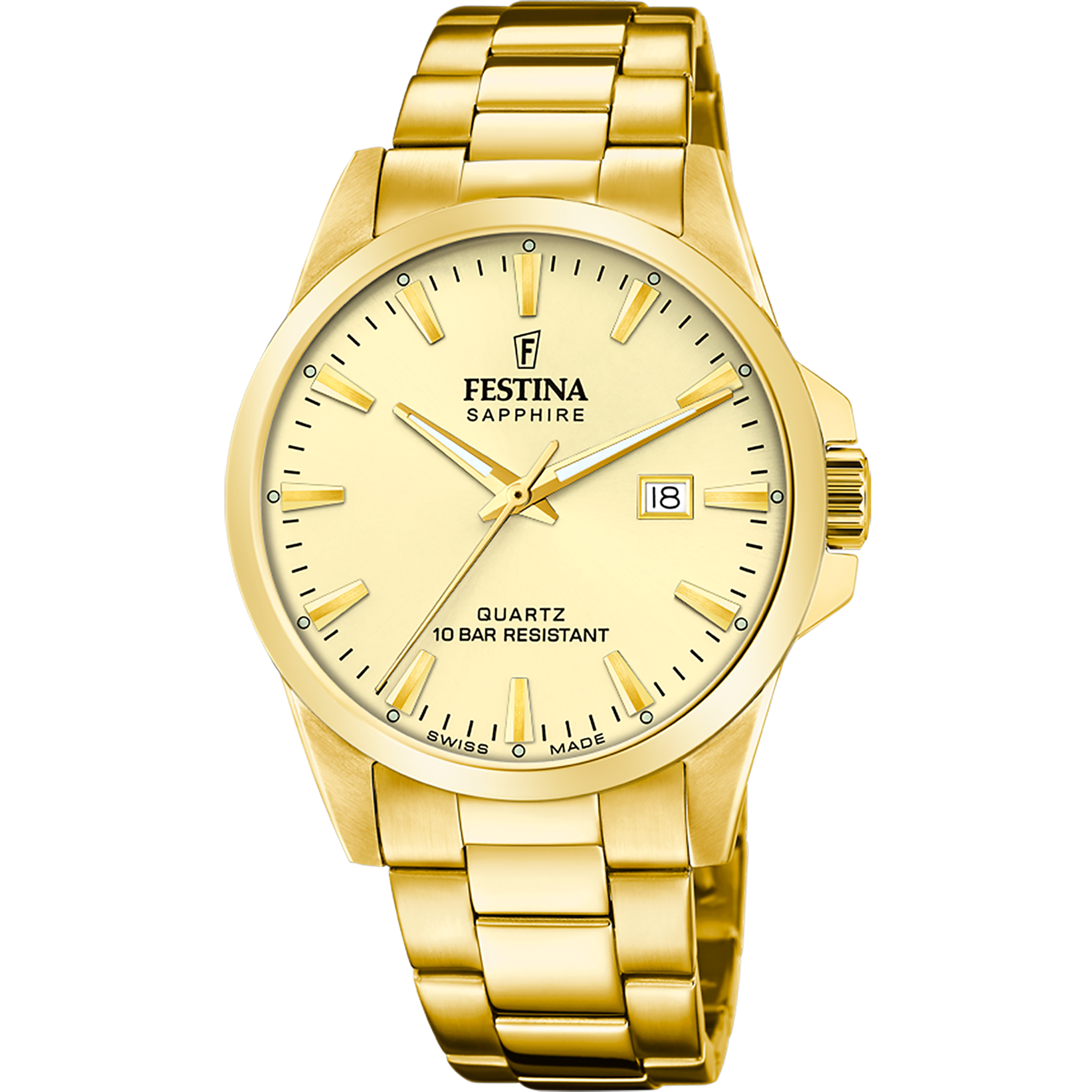 Festina Swiss Made F20044-4 - Analog - Strap Material Stainless Steel I Festina Watches USA