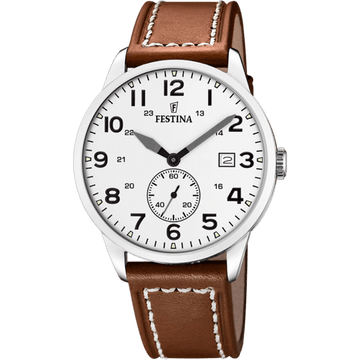 Festina Retro F20347-5 - Analog - Strap Material Leather I Festina Watches USA