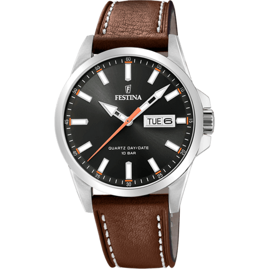 Festina Classics F20358-2 - Analog - Strap Material Leather I Festina Watches USA