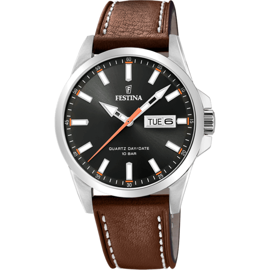 Festina Classics F20358-2 - Analog - Strap Material Leather I Festina Watches USA