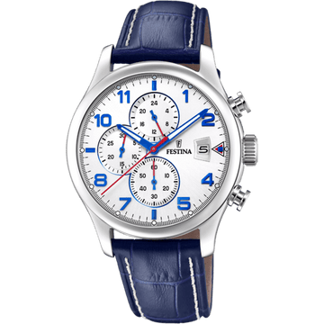 Festina Timeless Chronograph F20375-4 - Chronograph - Strap Material Leather I Festina Watches USA