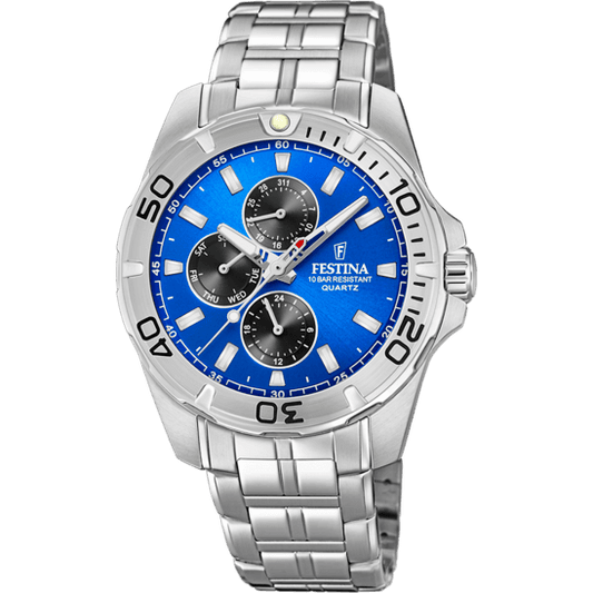 Festina Chrono Sport F20445-4 - Multifunction - Strap Material Stainless Steel I Festina Watches USA