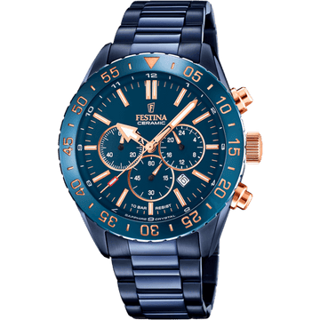 Festina Ceramic F20576-1 - Chronograph - Strap Material Stainless Steel I Festina Watches USA