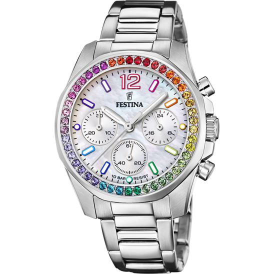 Festina Rainbow F20606-2 - Chronograph - Strap Material Stainless Steel I Festina Watches USA