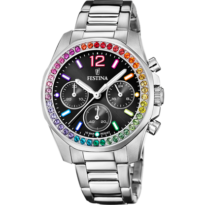 Festina Rainbow F20606-3 - Chronograph - Strap Material Stainless Steel I Festina Watches USA