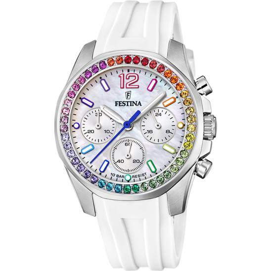 Festina Rainbow F20610-2 - Chronograph - Strap Material Rubber I Festina Watches USA