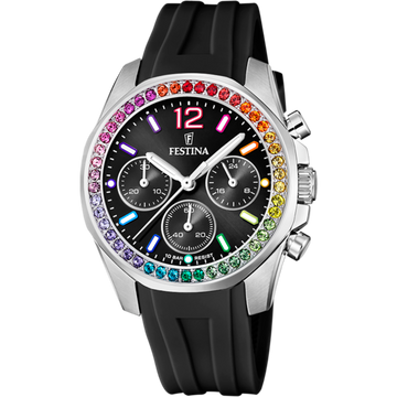 Festina Rainbow F20610-3 - Chronograph - Strap Material Rubber I Festina Watches USA