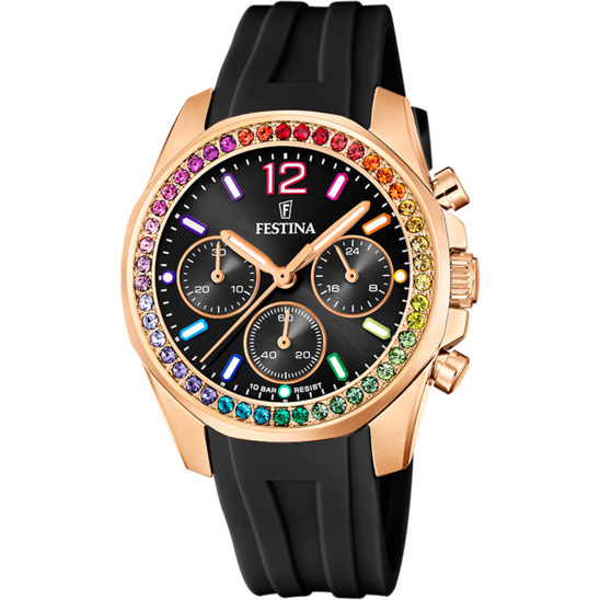 Festina Rainbow F20611-3 - Chronograph - Strap Material Rubber I Festina Watches USA