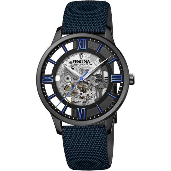 Festina Automatic Skeleton F20621-3 - Analog - Strap Material Leather I Festina Watches USA