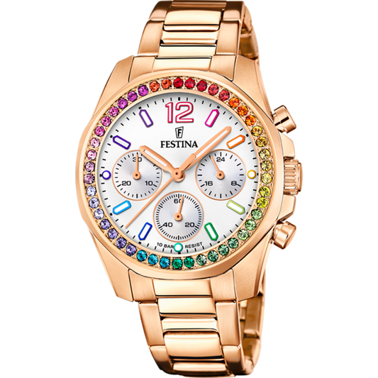 Festina Rainbow F20639-2 - Chronograph - Strap Material Stainless Steel I Festina Watches USA